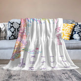 Lofaris Undersea Animals Monthly Table Custom Name Blanket